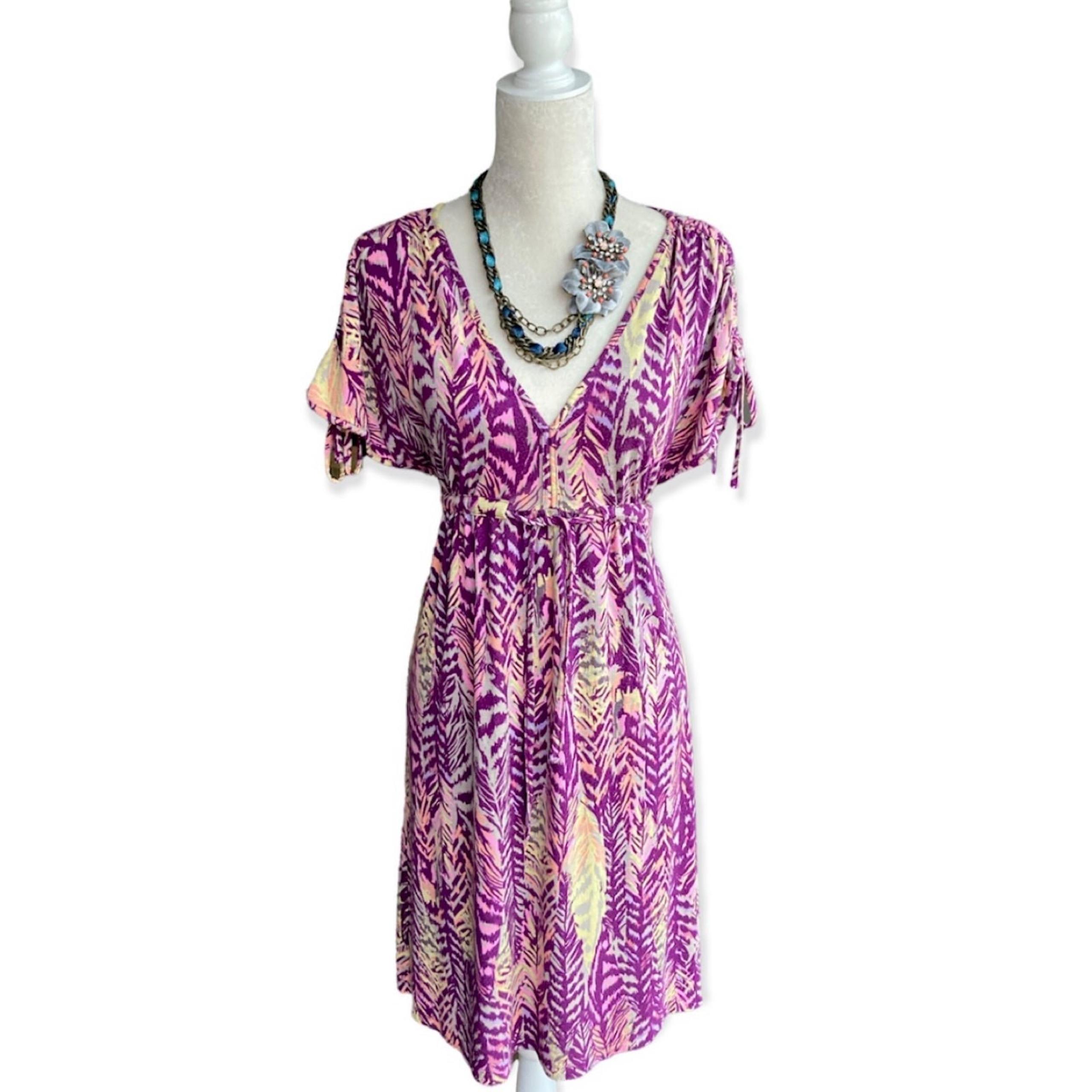 H&M Purple Bohemian Summer Dress Size S/M