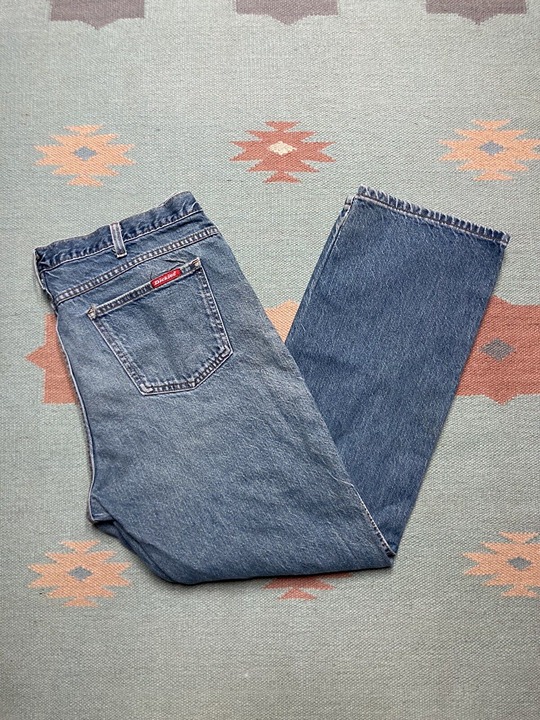 Vintage y2k dickies jeans baggy straight loose relaxed fit skater faded 38x31