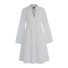 NWT Womens Size Medium J. Crew White Tiered Popover Dress in Embroidered Eyelet