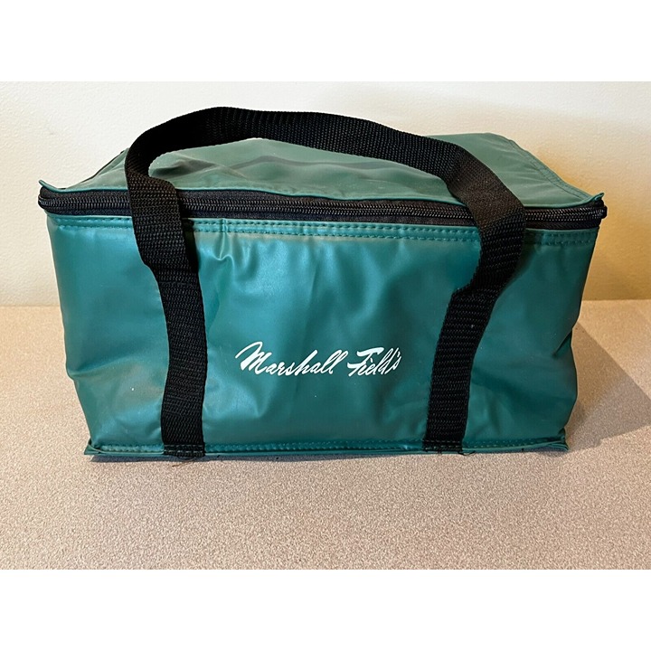 Vintage Marshall Field’s Green Advertising Insulated Soft Cooler Bag