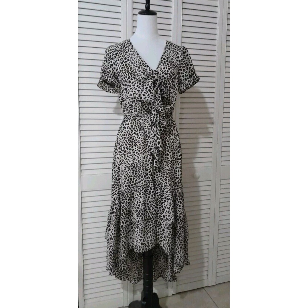 New Inspired Hearts Dress Animal Print Women's Size M