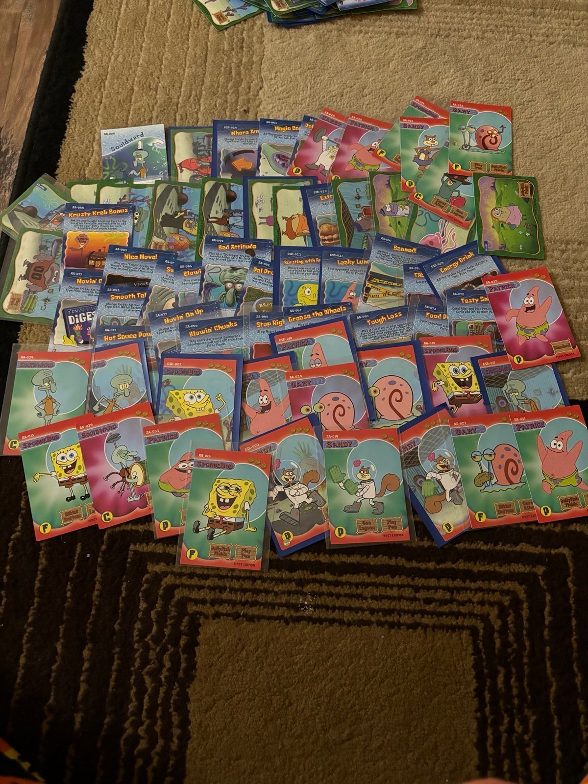 SpongeBob aquatic amigos and dsd cards.