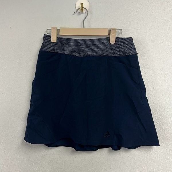Adidas Women's Night Indigo A-line Pullover Stretch Fashion Golf Skort Small NWT