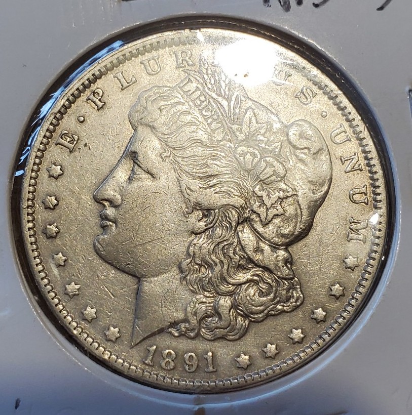 1891 Morgan Silver Dollar
