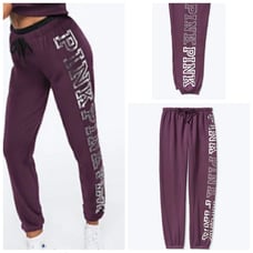 Pink Shine Lounge Classic pants relaxed Leg sz-M