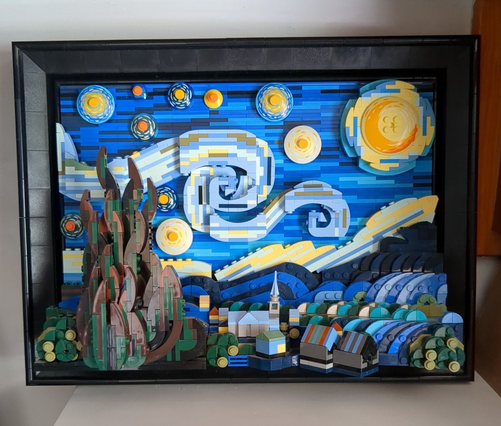 Lego The Starry Night (21333) No Easel or Van Gogh