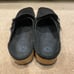 Birkenstock Buckley Black Suede Leather Slip On Buckle Clogs EU 36 Womens Size 5
