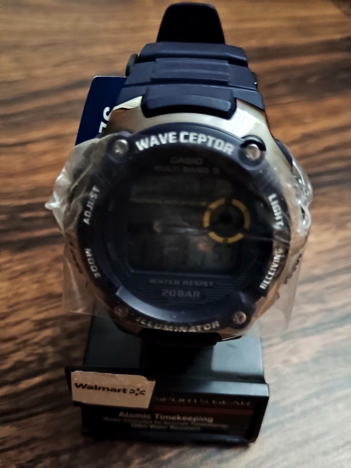 CASIO men's digital watch NEW Wave Ceptor Light Receiving Adjust Mode water resi