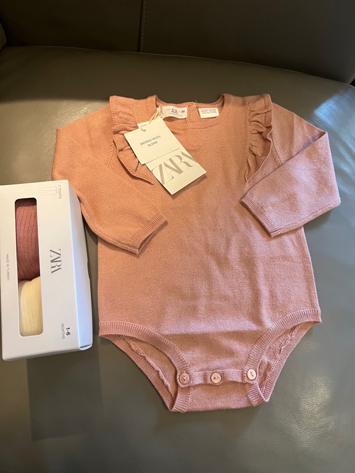 zara new romper and tights