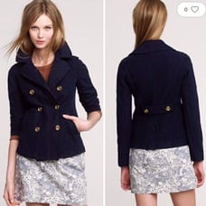 J. Crew Denim Peacoat