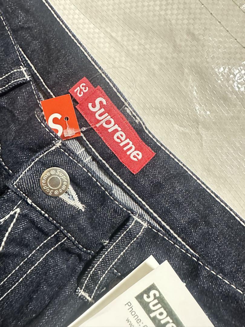 Stars Topstitch Baggy Jean Indigo 32