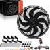 A-Premium 16'' 16 Inch Electric Radiator Fan High 3000+ CFM, 12V 120W With Therm