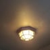 Flush Mount Ceiling Light, 10.5 in W, Black