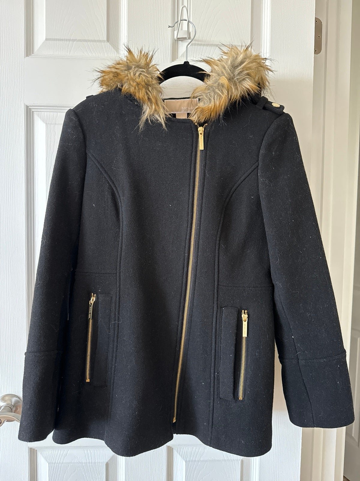 michaels kors hooded coat size 4