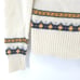 J.Crew Womens Ivory & Blue Rolled Hemline Mock Neck Nordic Lambs Wool Sweater S