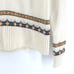 J.Crew Womens Ivory & Blue Rolled Hemline Mock Neck Nordic Lambs Wool Sweater S
