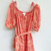 Cleobella Violet Midi Dress Blossom Coral Pink Orange Off Shoulder