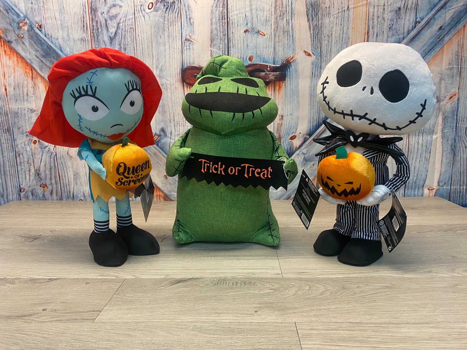 Nightmare Before Christmas 18” Jack Skellington, Sally And Oogie Boogie