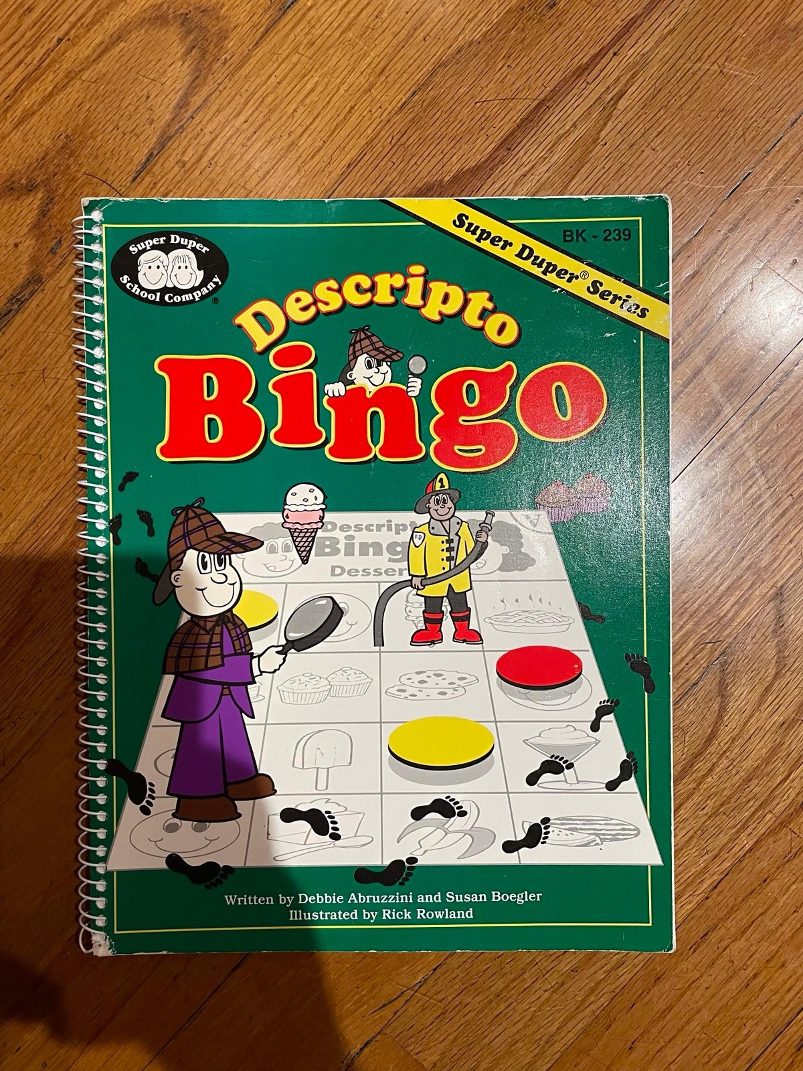 Super Duper Inc. Descripto Bingo workbook