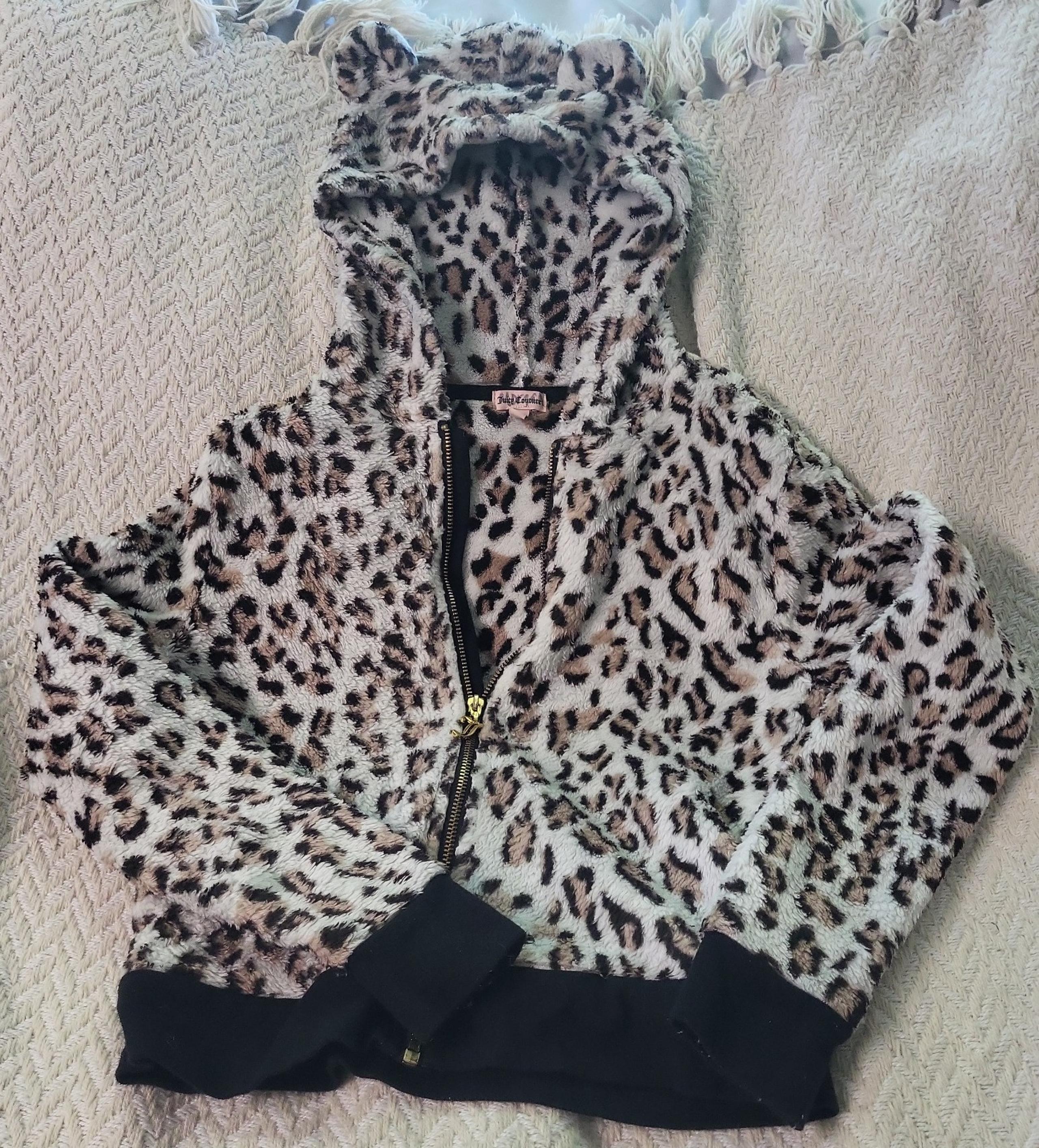 Girls S leopard print juicy couture jacket