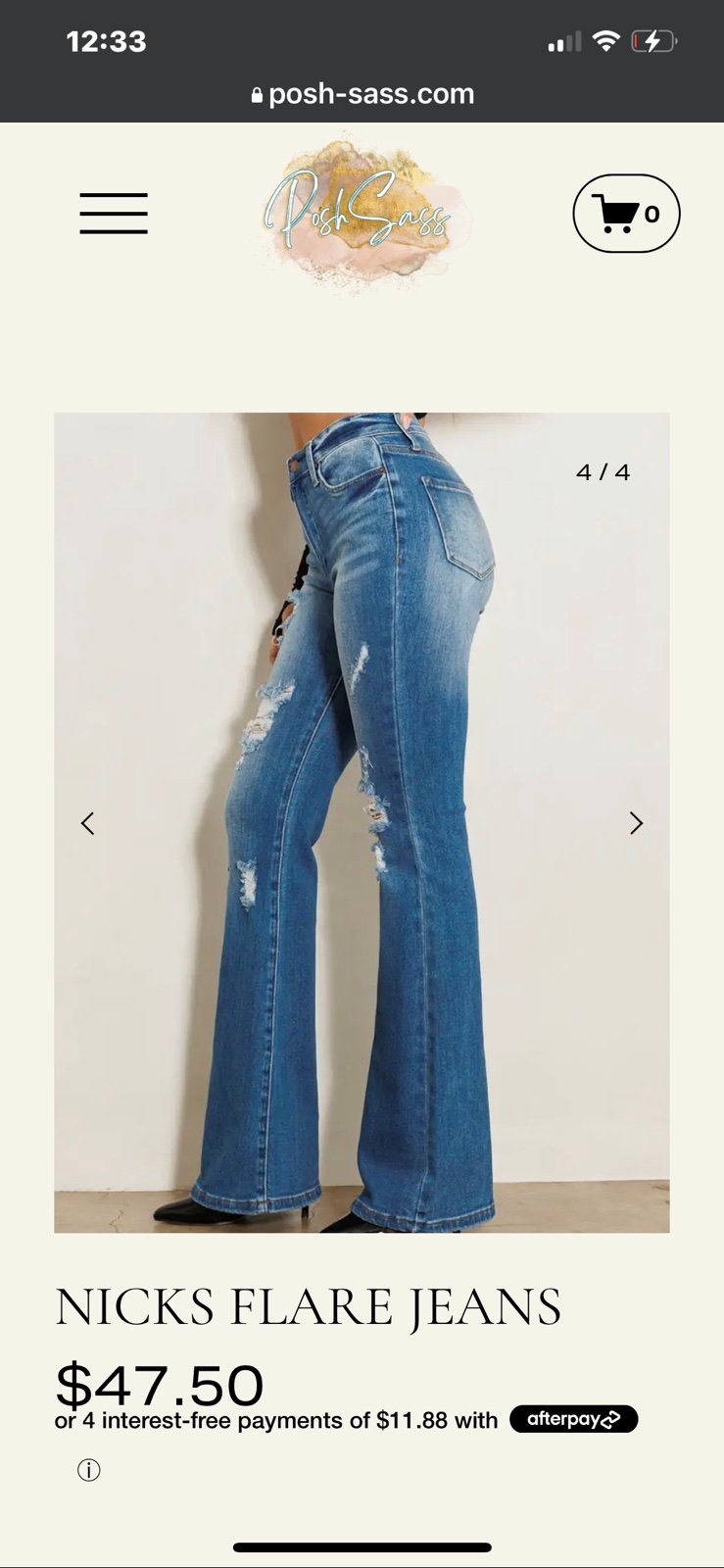 NICKS FLARE JEANS New Boutique Item