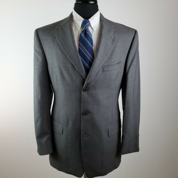 Hart Schaffner Marx 40 R 3 Button Wool