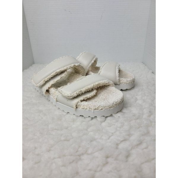 Gia Borghini x Pernille Teisbaek Womens Size 7.5 Off-White Double Strap Sandals