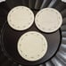 Longaberger Pottery Vintage Woven Traditions 3 1/2 Coasters.