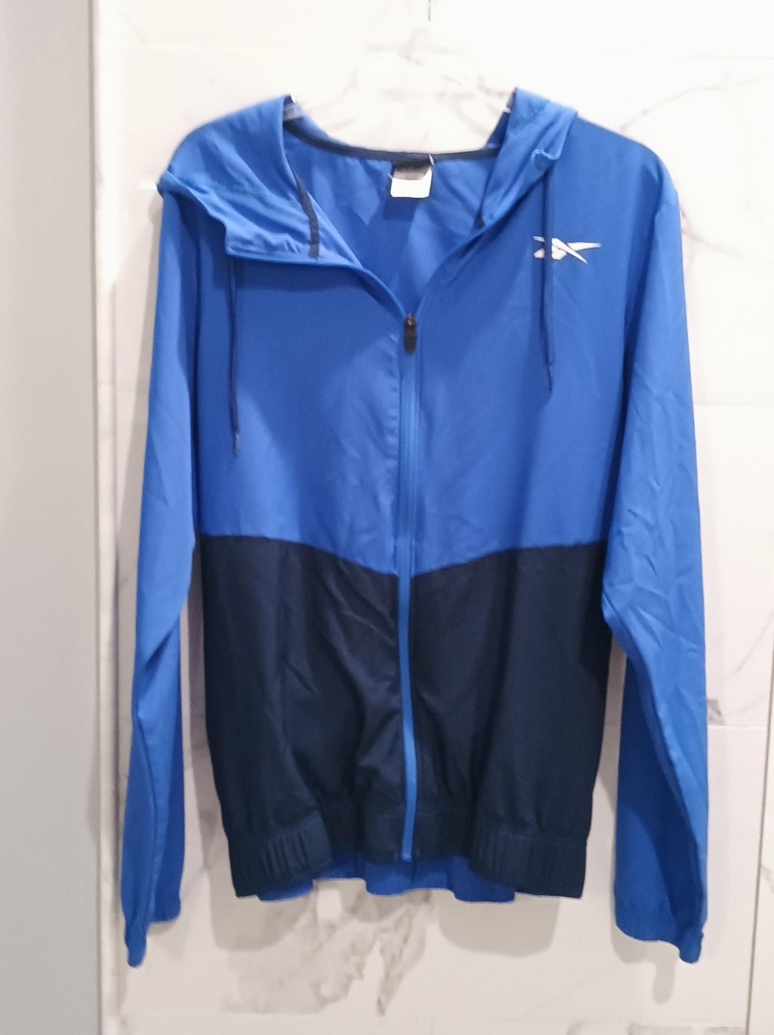 Women's Reebok Lightweight Windbreaker Hoodie Jacket Medium