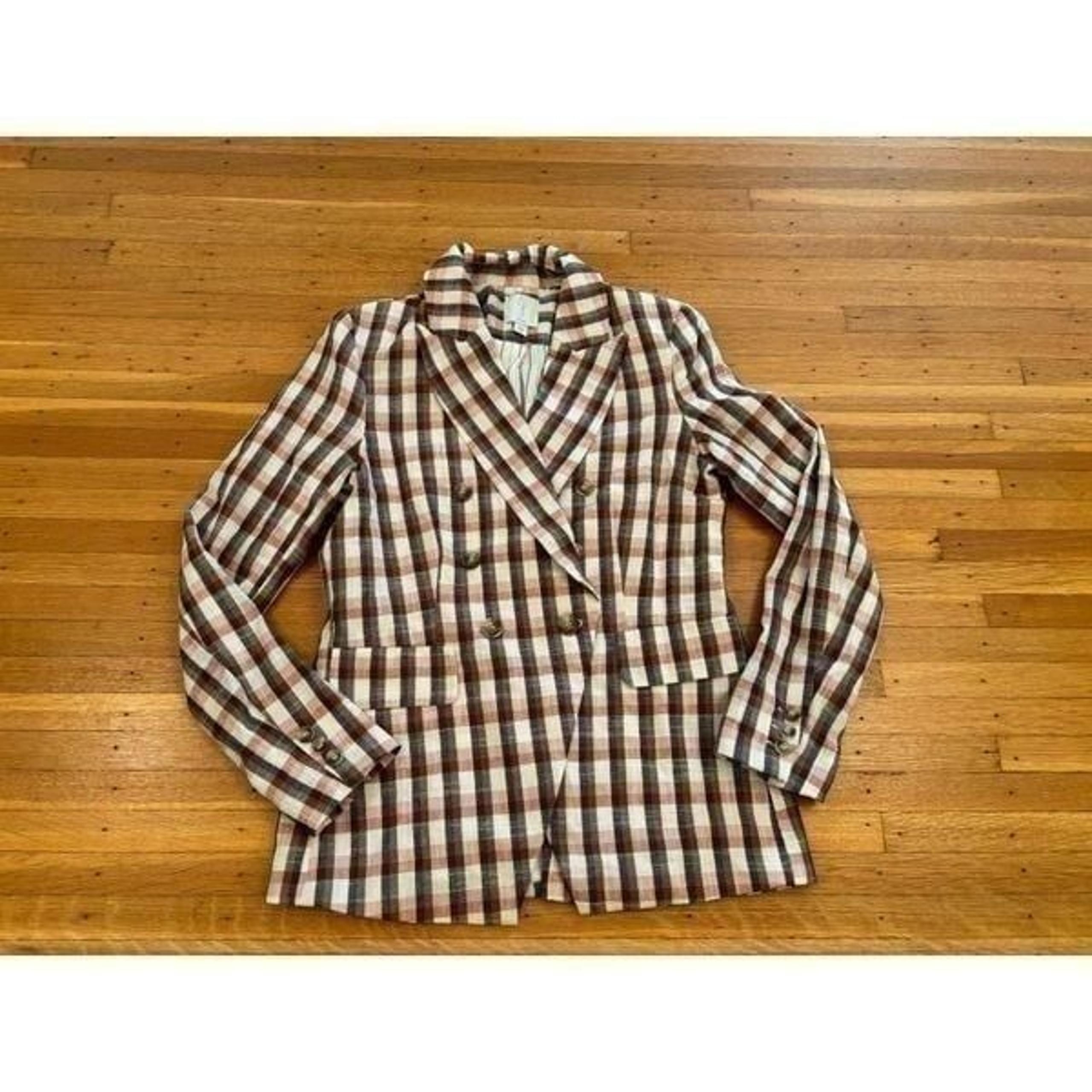 Joie Darryl Striped One Button Blazer.