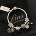 Linx Snake Chain Bracelet with Pitbull Themed Charms