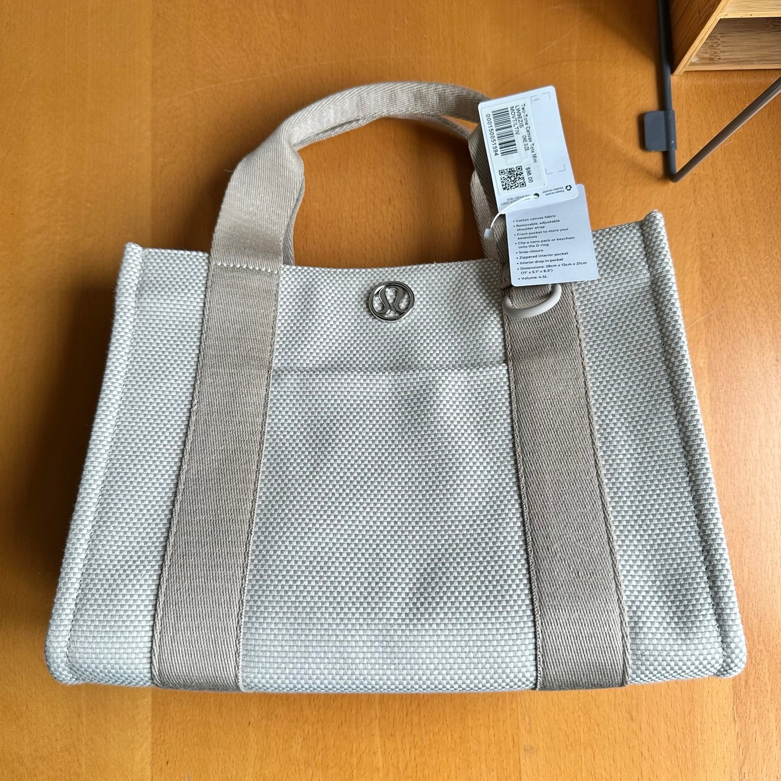 Two-Tone Canvas Tole Mini lululemon LWSEZIS ONE SIZE MOVT/LTIV