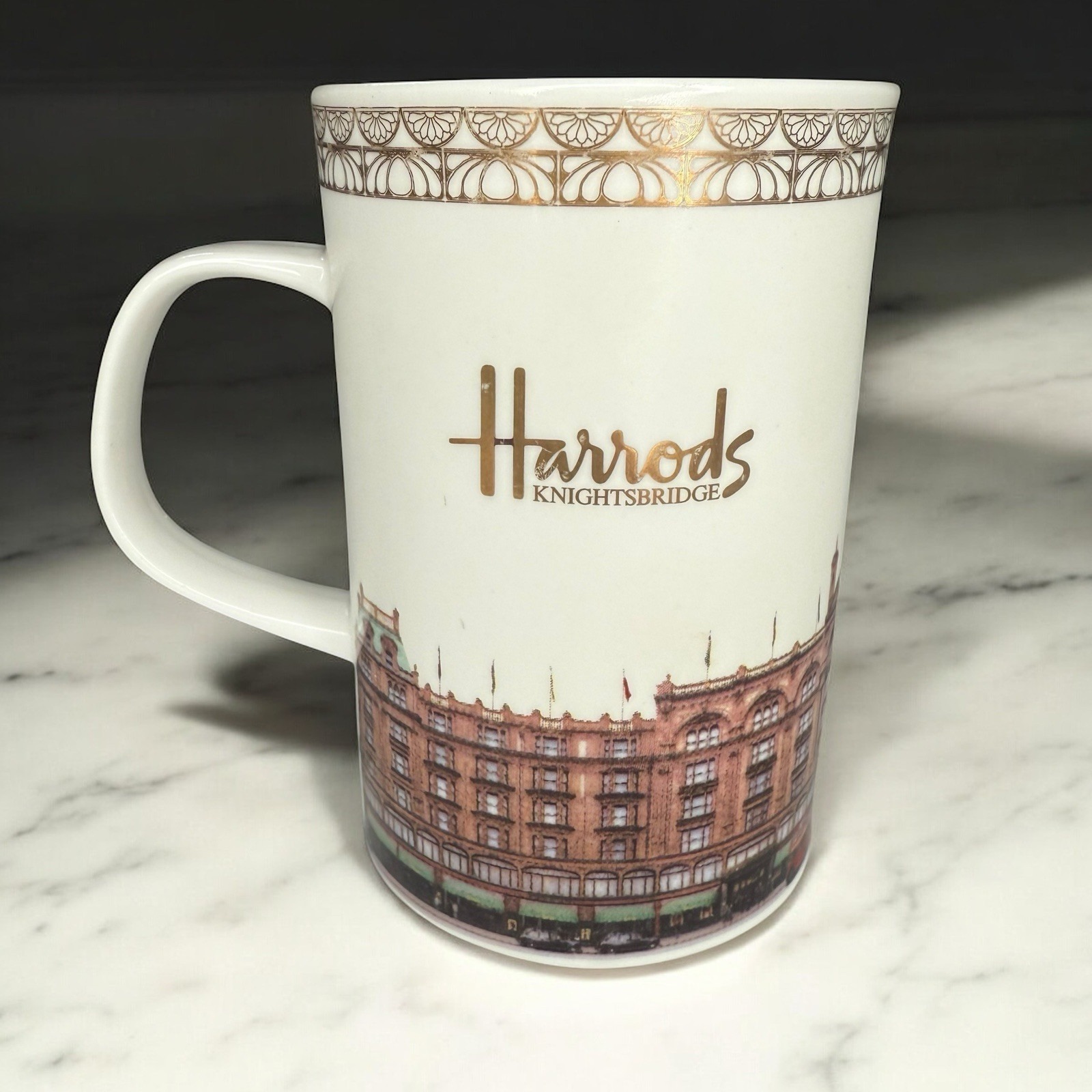 VTG Harrods Fine Bone China Mug London Dept Store Knightsbridge Made In England