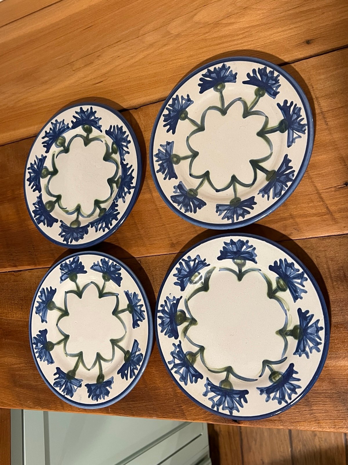 Louisville Stoneware Cornflower 8” Plates