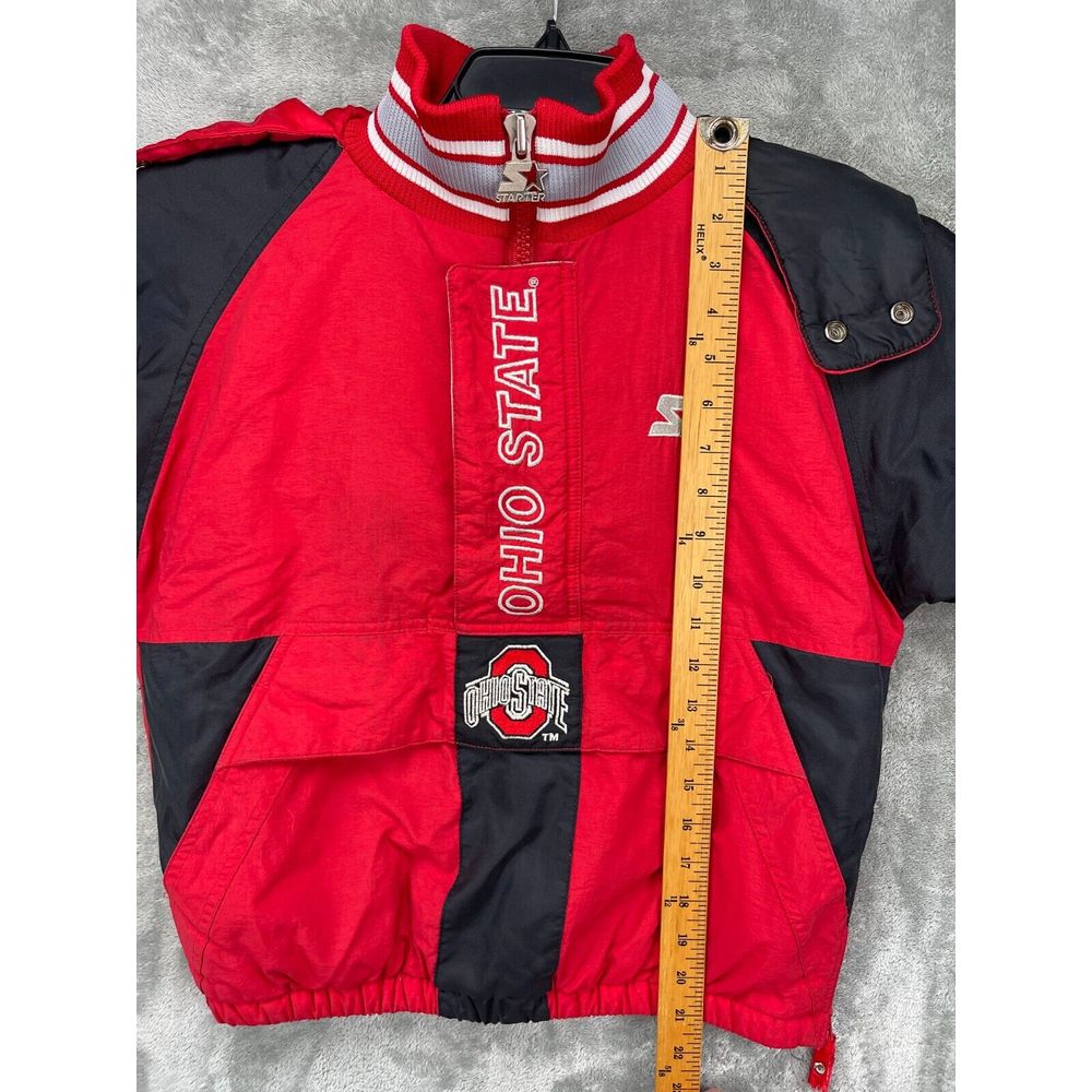 VTG Starter 1/2 Zip Ohio State Buckeyes Hooded Pullover