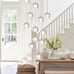 YICSUJU 14-Lights Bubble Crystal Chandelier- Modern Chandelier LED Raindrop