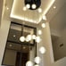 YICSUJU 14-Lights Bubble Crystal Chandelier- Modern Chandelier LED Raindrop