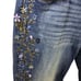 Driftwood Eva Floral Embroidered Mid Rise Flare Jeans Blue Size 32