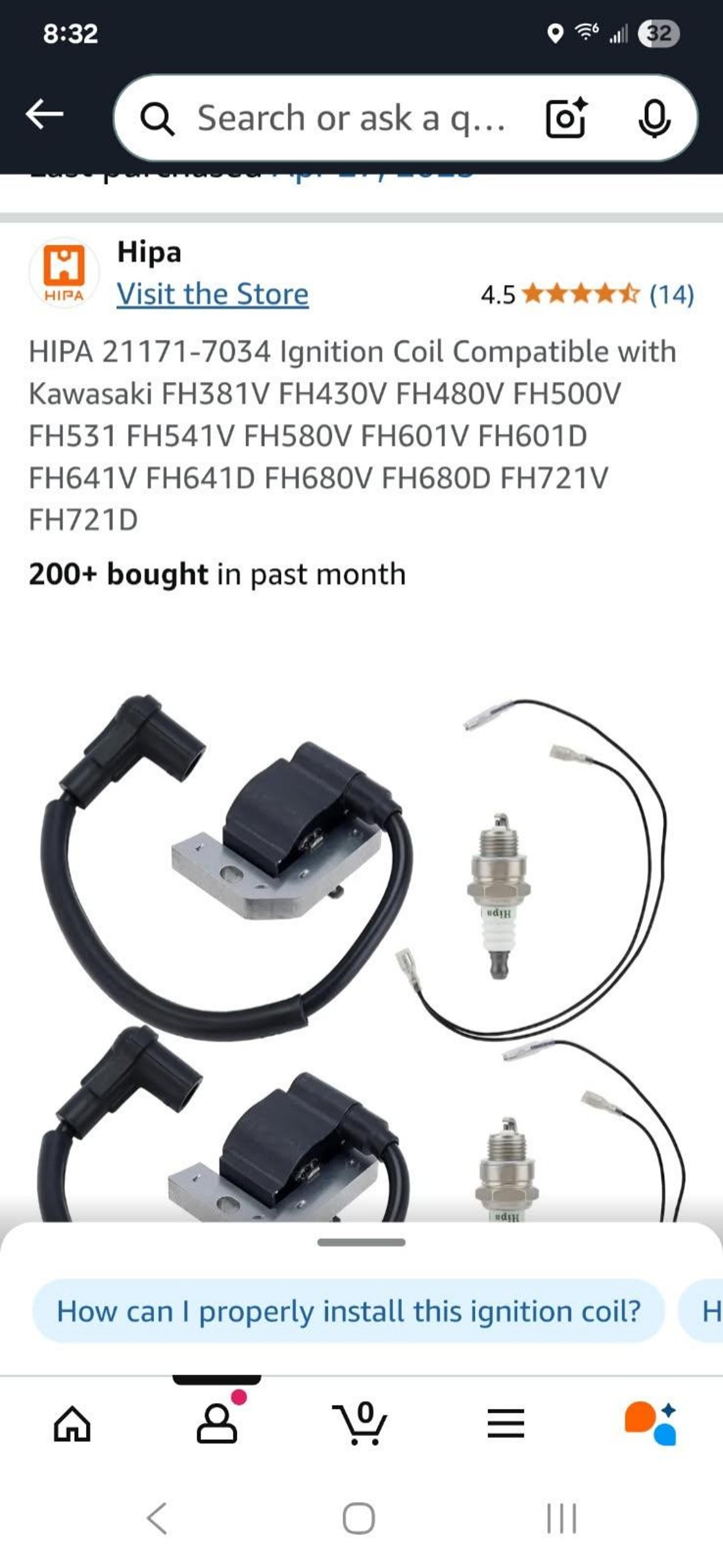 New Ignition Coil