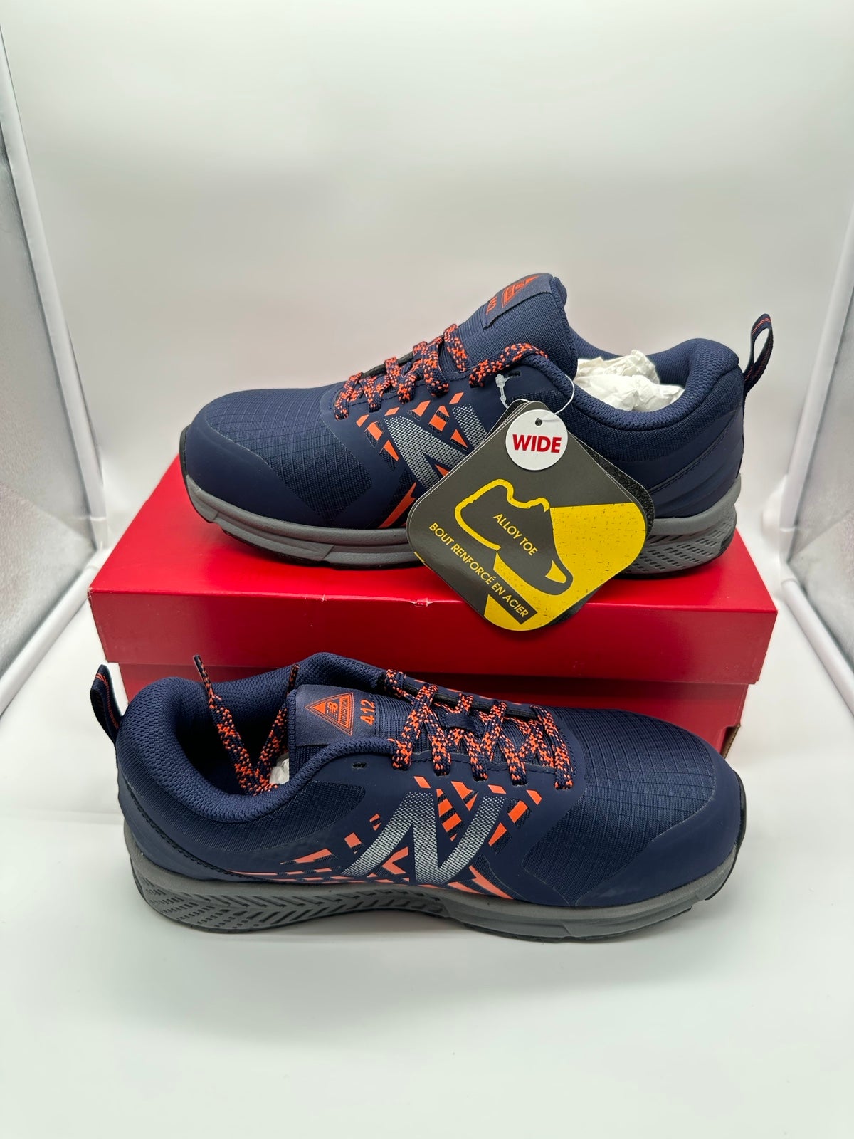 New Balance Men's 412 V1 Alloy Toe Industrial Shoe，Size 7 Wide