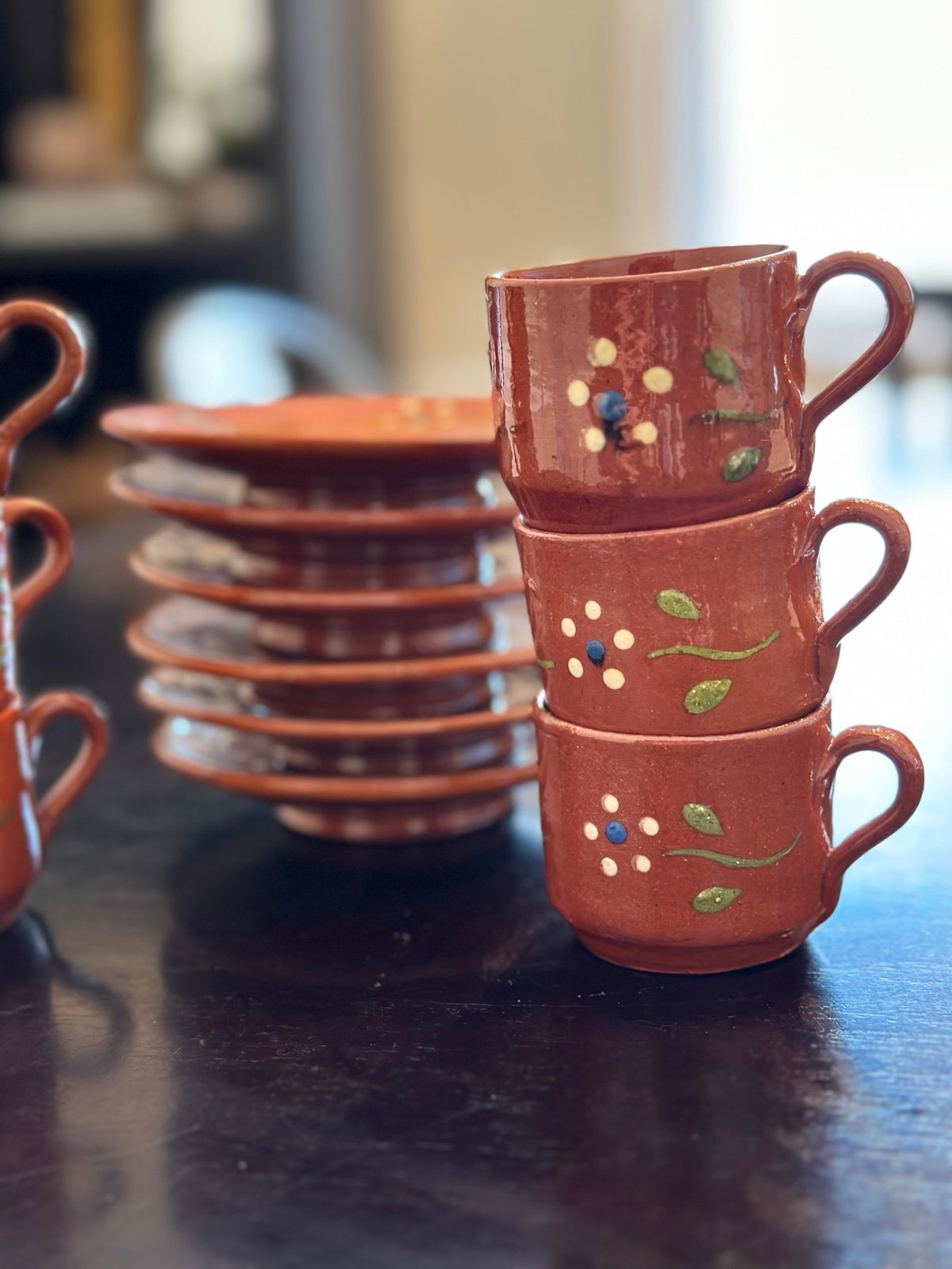 Six Espresso cups and saucers