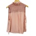 Free People Ruffle Me Up Sleeveless Blouse Top Blush Pink Women’s Sz Large NWOT