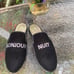 Giuseppe Zanotti Bonjour Nuit Black Velvet Mules