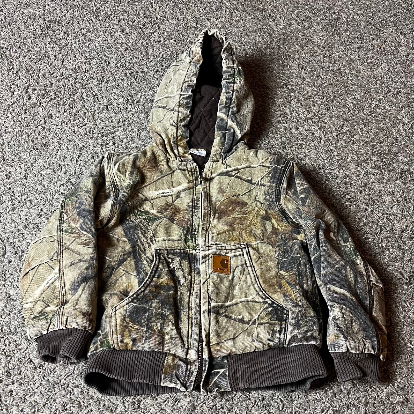 Toddler/Baby Size 7 Realtree Camo Hooded Canvas Carhartt jacket