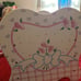 Babydoll Cradle fits 18 Baby Alive White with Pink and Blue Flowers Solid Wood