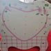 Babydoll Cradle fits 18 Baby Alive White with Pink and Blue Flowers Solid Wood