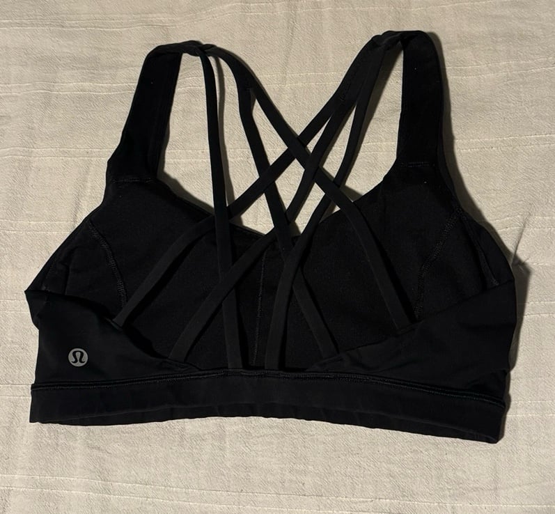 lululemon athletica Black Crisscross Sports Bra