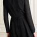 Reformation Ottessa cutout georgette mini black wrap dress size S
