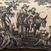 (2) Waverly Black Cream French Country Toile Buffalo Check Accent Lumbar Pillow
