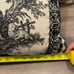 (2) Waverly Black Cream French Country Toile Buffalo Check Accent Lumbar Pillow